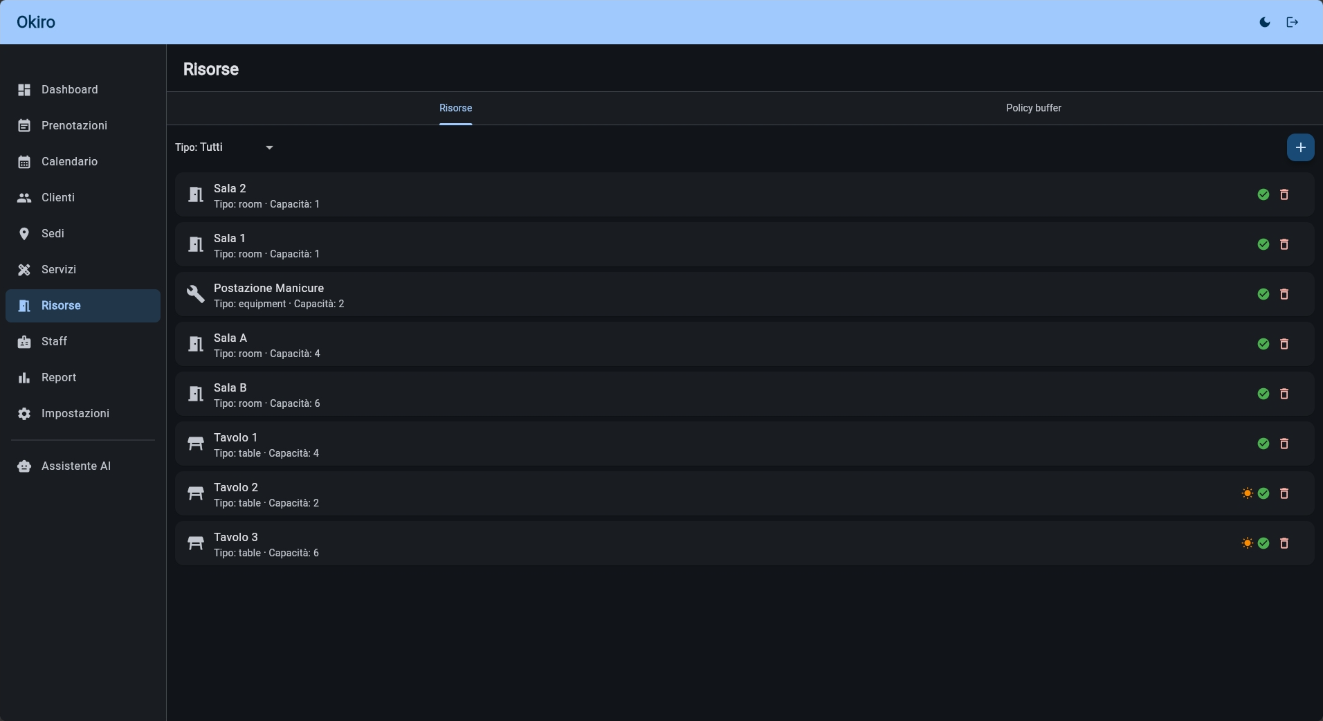Booking widget